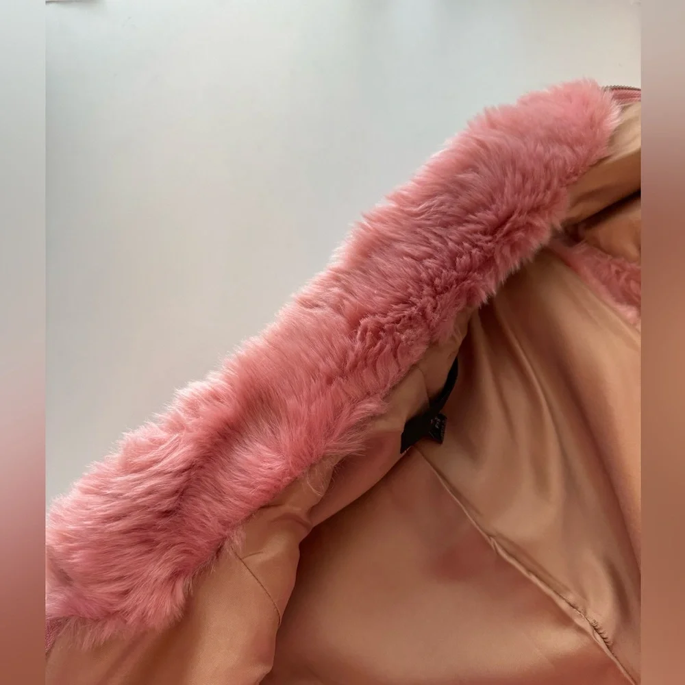 J. Crew Faux Fur Zip Vest Pockets